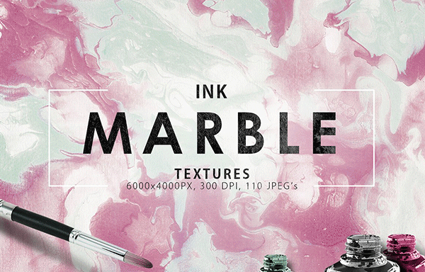 110款大理石墨水纸纹理 110 Marble Ink Paper Textures