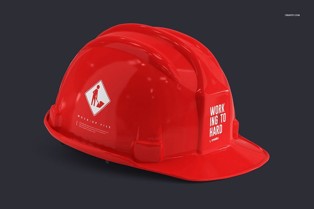 Download 5个逼真安全帽样机套装 Hard Hat Mockup Set - 早道大咖