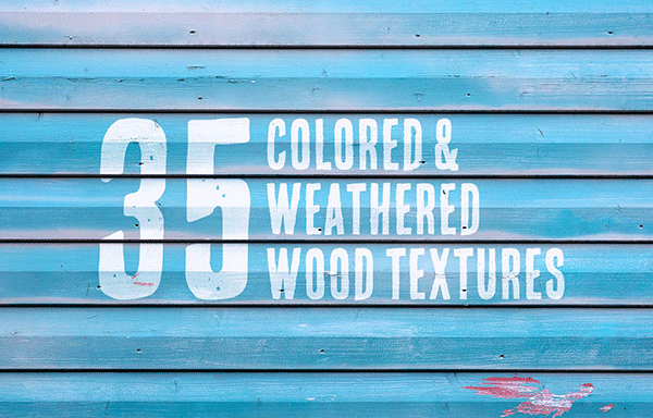 35种高分辨率木质背景纹理 35 Colored & Weathered Wood Textures