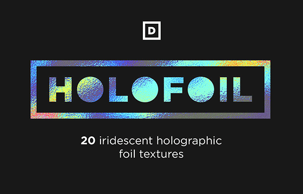 20款丰富多彩的锡箔纸纹理 20 HoloFoil Holographic Foil Textures