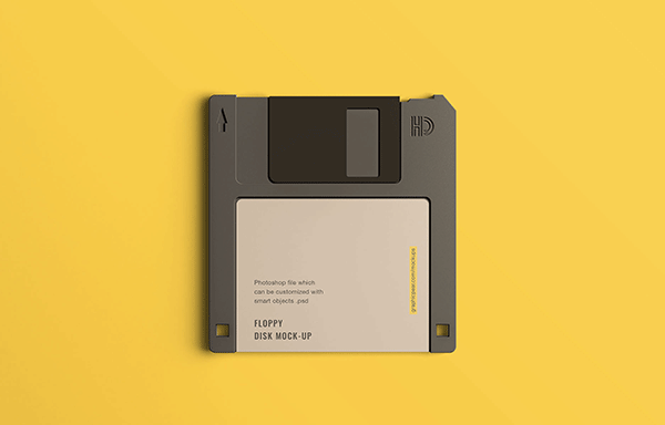 经典的电脑文件软盘样机 Floppy Disk Mockup