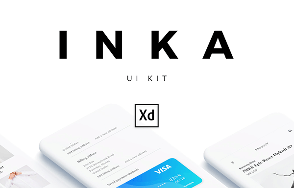 电子商务和在线商店设计的UI工具包 INKA iOS UI Kit