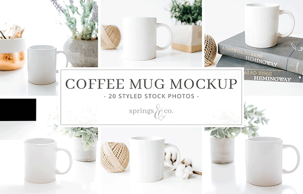 咖啡杯样机合集 Coffee Mug Mockup Bundle
