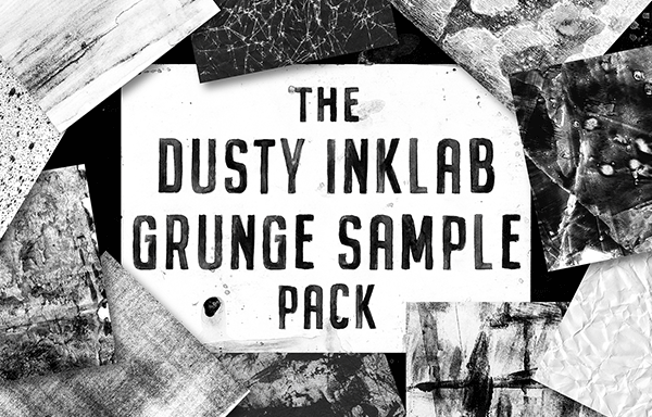 尘土飞扬的垃圾污渍背景纹理 The Dusty Inklab Grunge Sample Pack