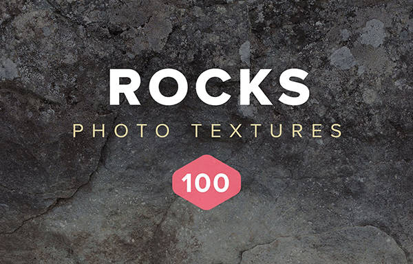 100个高分辨率的大规模束&岩石纹理 100 Rock Photo Textures