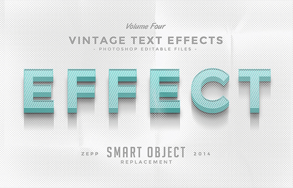 复古文字效果VOL.4 Vintage Text Effects VOL.4