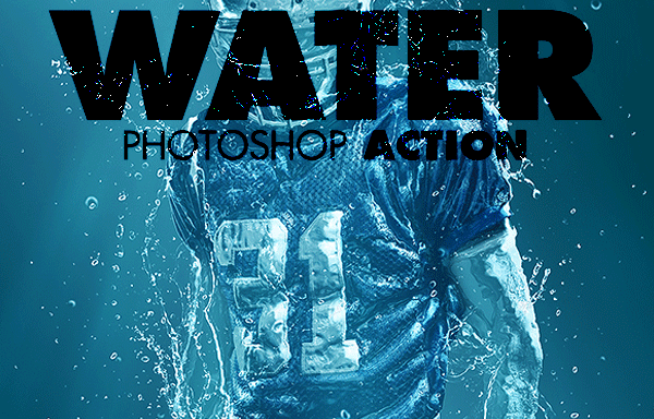 照片水处理效果PS动作 Water Photoshop Action