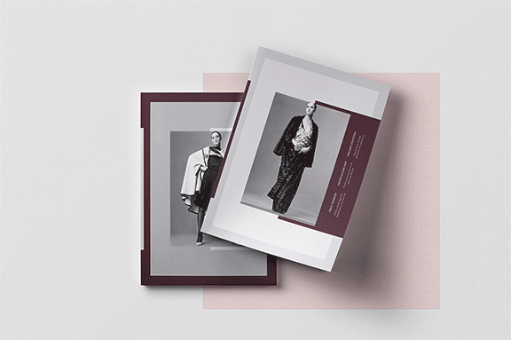 时尚优雅的女性服装A4画册模板 Modern Elegant Women’s Clothing A4 Album Template