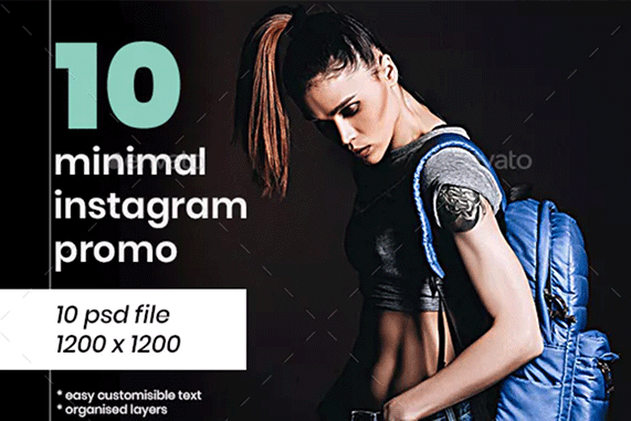 精美时尚的包包促销广告Instagram模板 Beautiful And Stylish Bags Promotional Ads Instagram Template