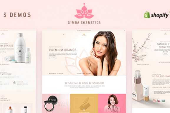 时尚的化妆品女士配饰电子商城Shopify主题模板 Fashionable Cosmetics Ladies Accessories Electronic Mall Shopify Theme Template