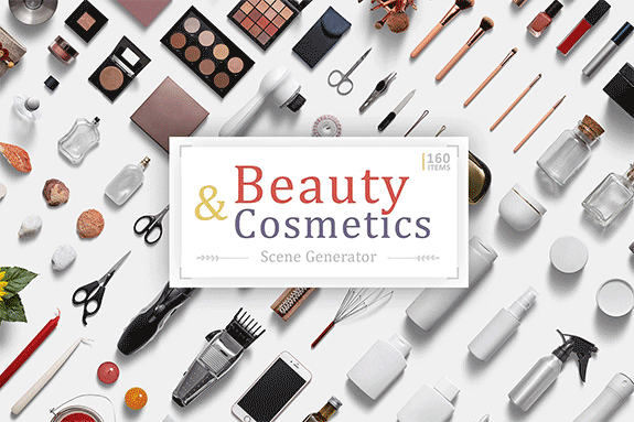 美容和化妆品系列产品品牌展示样机大全 Beauty And Cosmetics Series Products Brand Display Prototype