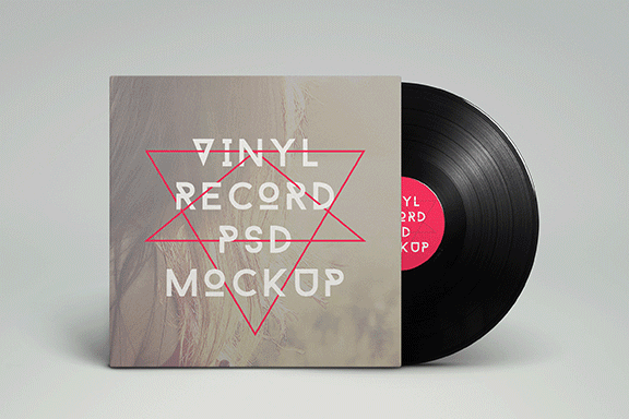 6款高品质唱片CD包装设计展示样机 6 Vinyl Record Mockup