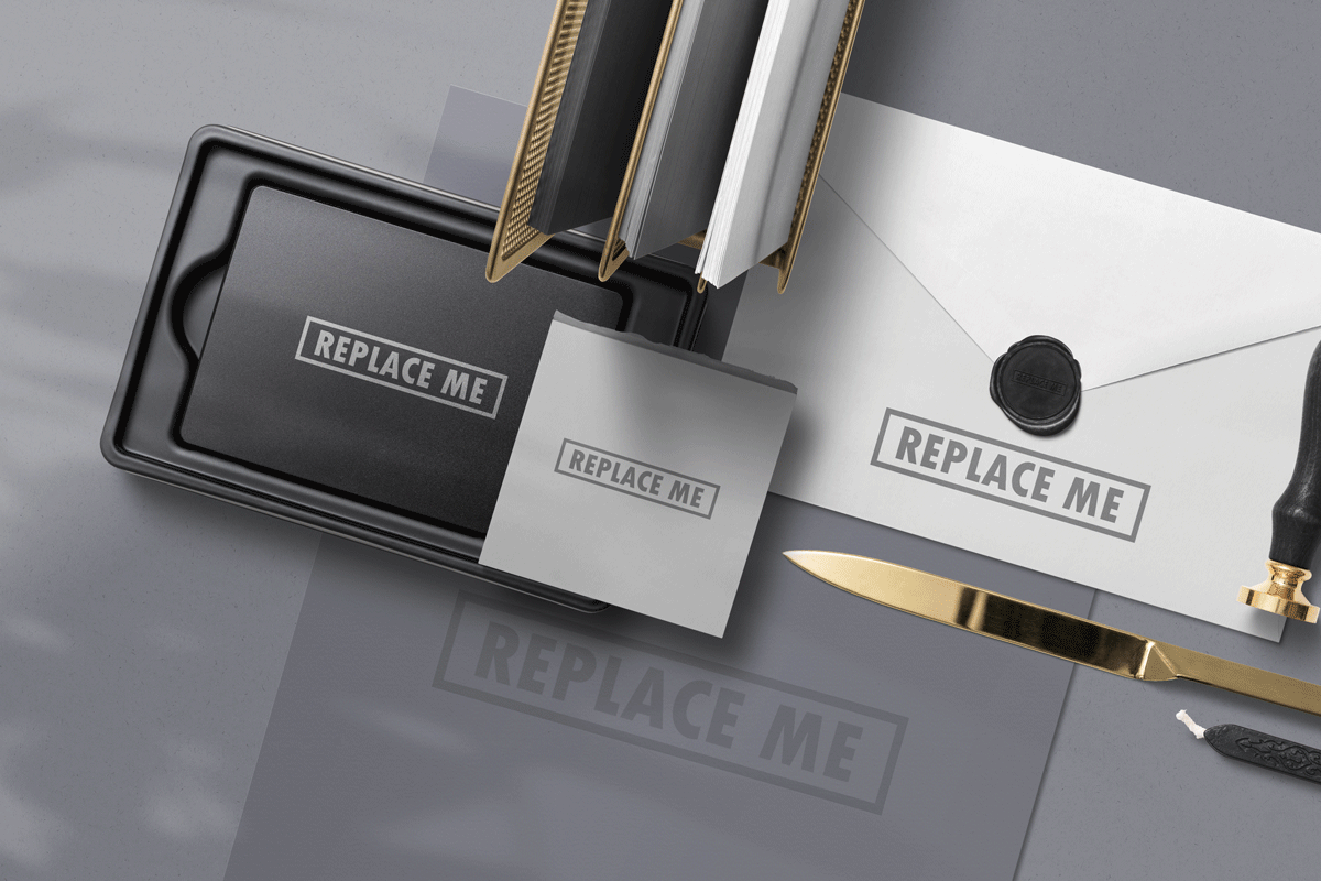 品牌VI设计提案办公文创信封贺卡卡片展示样机 Art & Branding Mockups Vol.2插图6