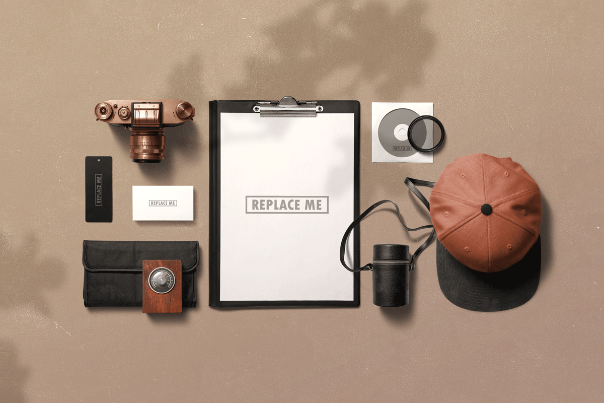 品牌VI设计提案办公文创信封贺卡卡片展示样机 Art & Branding Mockups Vol.2插图7
