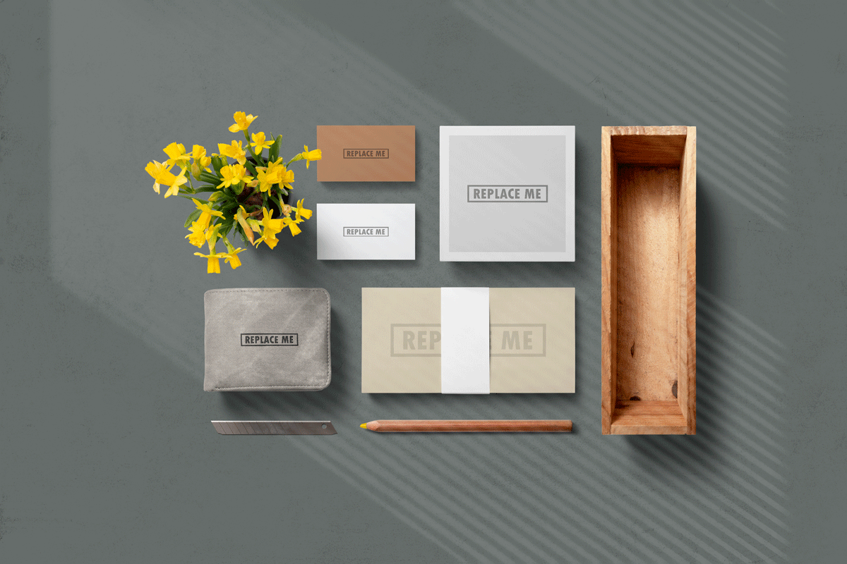 品牌VI设计提案办公文创信封贺卡卡片展示样机 Art & Branding Mockups Vol.2插图9