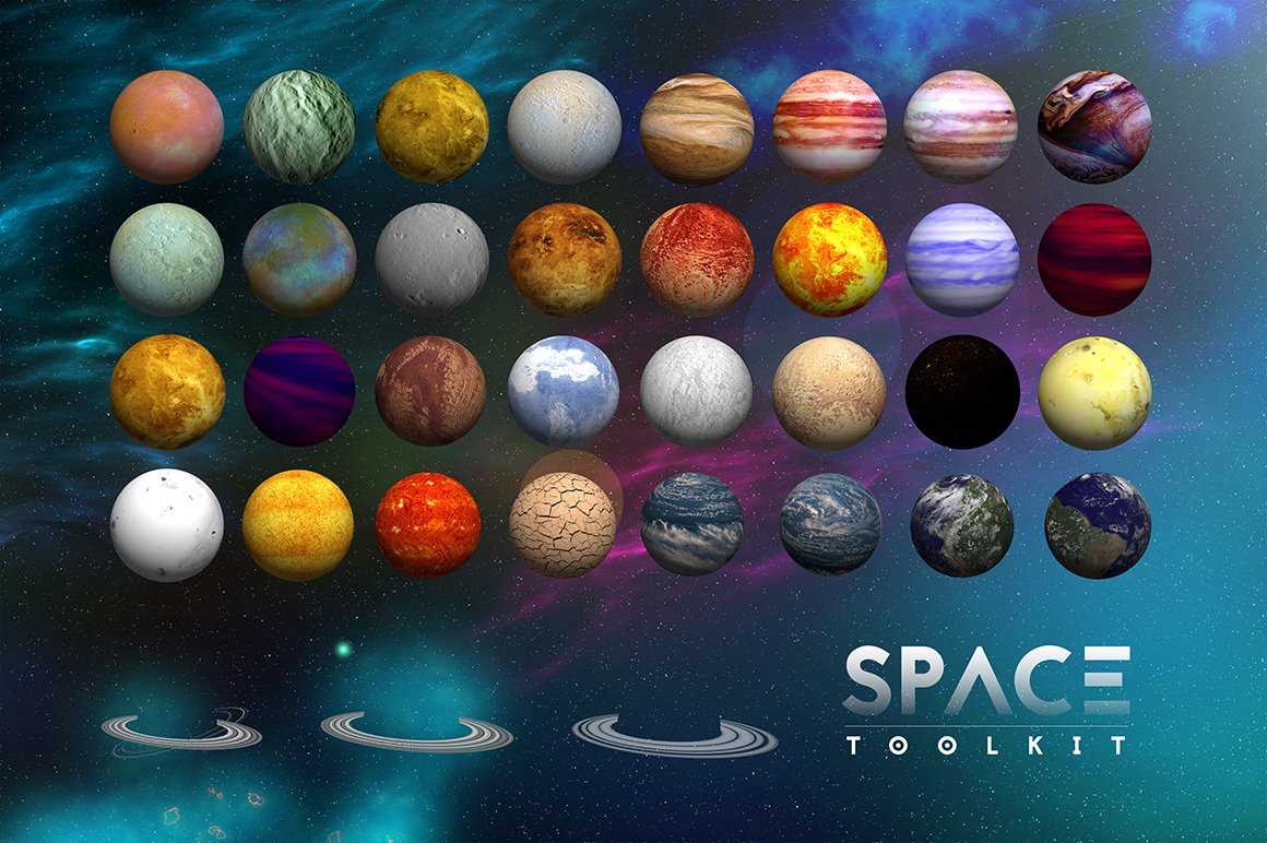 高清太阳系星星太空照片合集 space toolkit