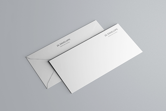 品牌VI设计提案DL信封展示样机 Baronial DL Envelope Mockup