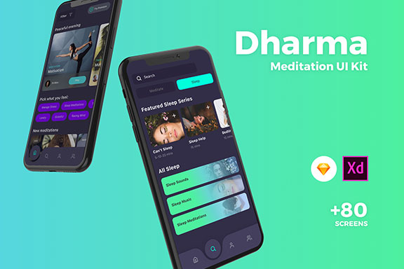 高品质摄影交友iOS APP UI套件 Dharma iOS UI Kit