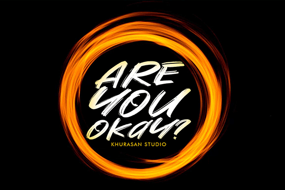 手写粗犷毛笔笔触书法字体 Are You Okay Font