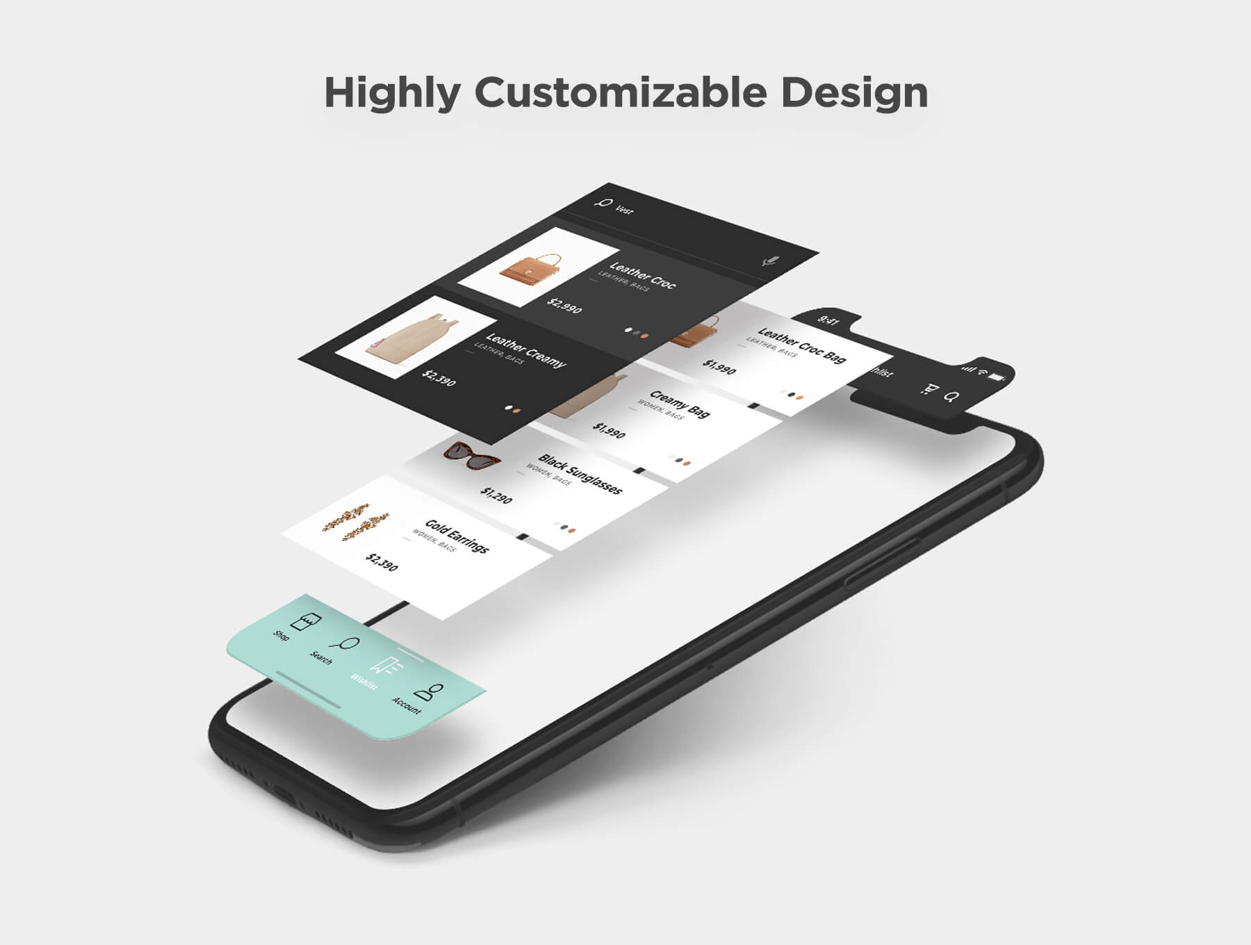 多彩优雅服装包包购物电商iOS APP UI工具包 Malèna iOS UI Kit插图3 多彩优雅服装包包购物电商iOS APP UI工具包 Malèna iOS UI Kit插图3