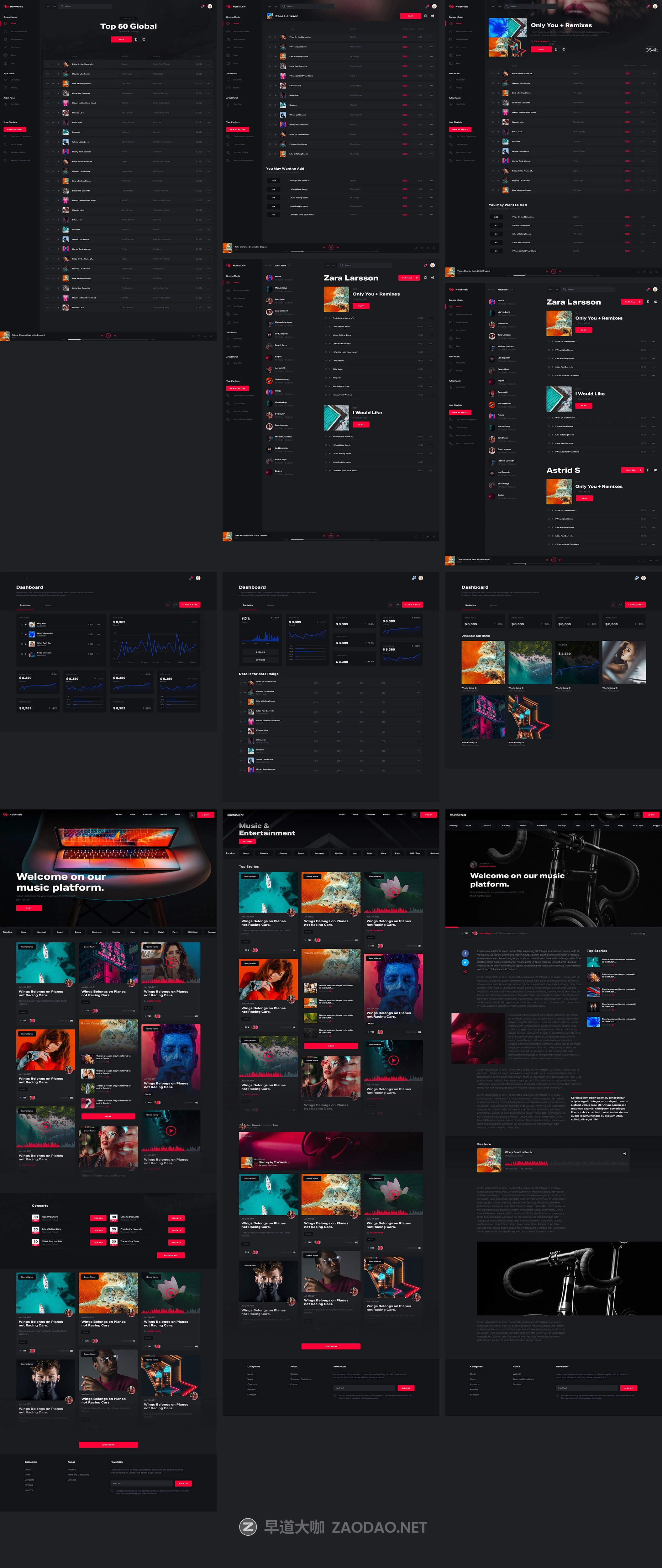 多功能独特风格音乐城市文化社交WEB&MOBILE UI工具包 Hologram Design System插图10 多功能独特风格音乐城市文化社交WEB&MOBILE UI工具包 Hologram Design System插图10