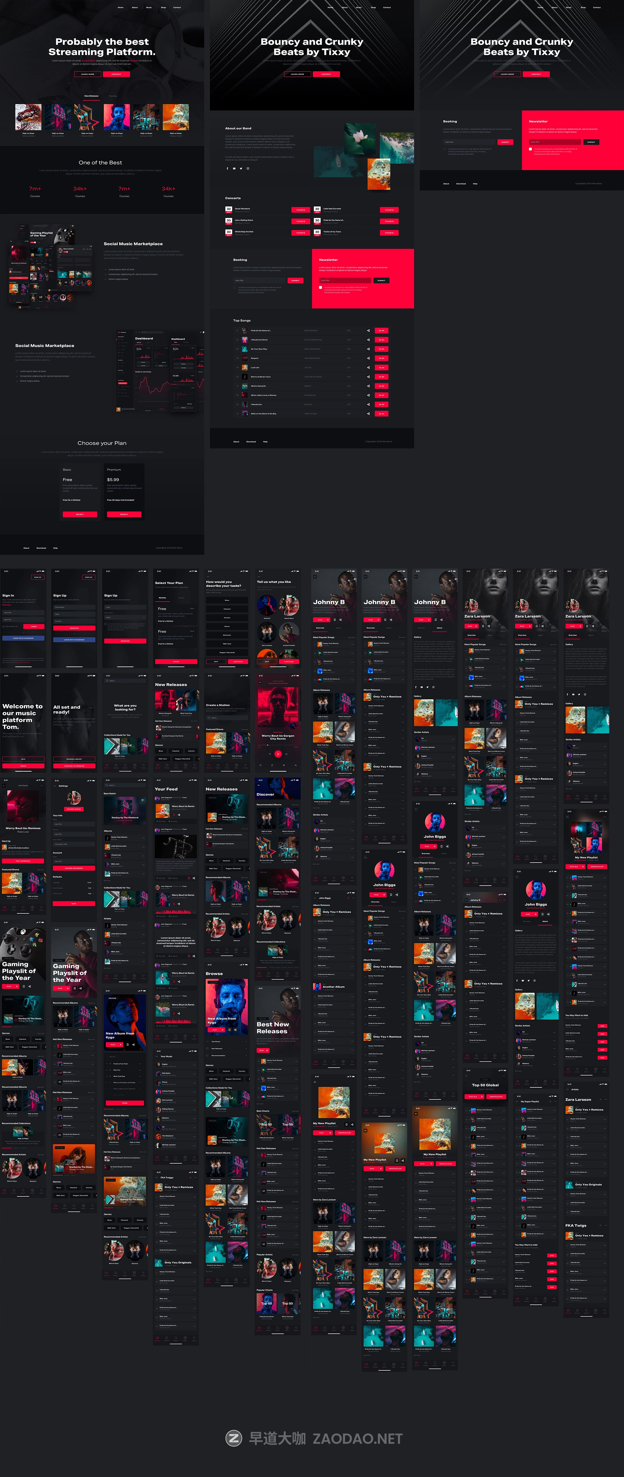 多功能独特风格音乐城市文化社交WEB&MOBILE UI工具包 Hologram Design System插图11 多功能独特风格音乐城市文化社交WEB&MOBILE UI工具包 Hologram Design System插图11
