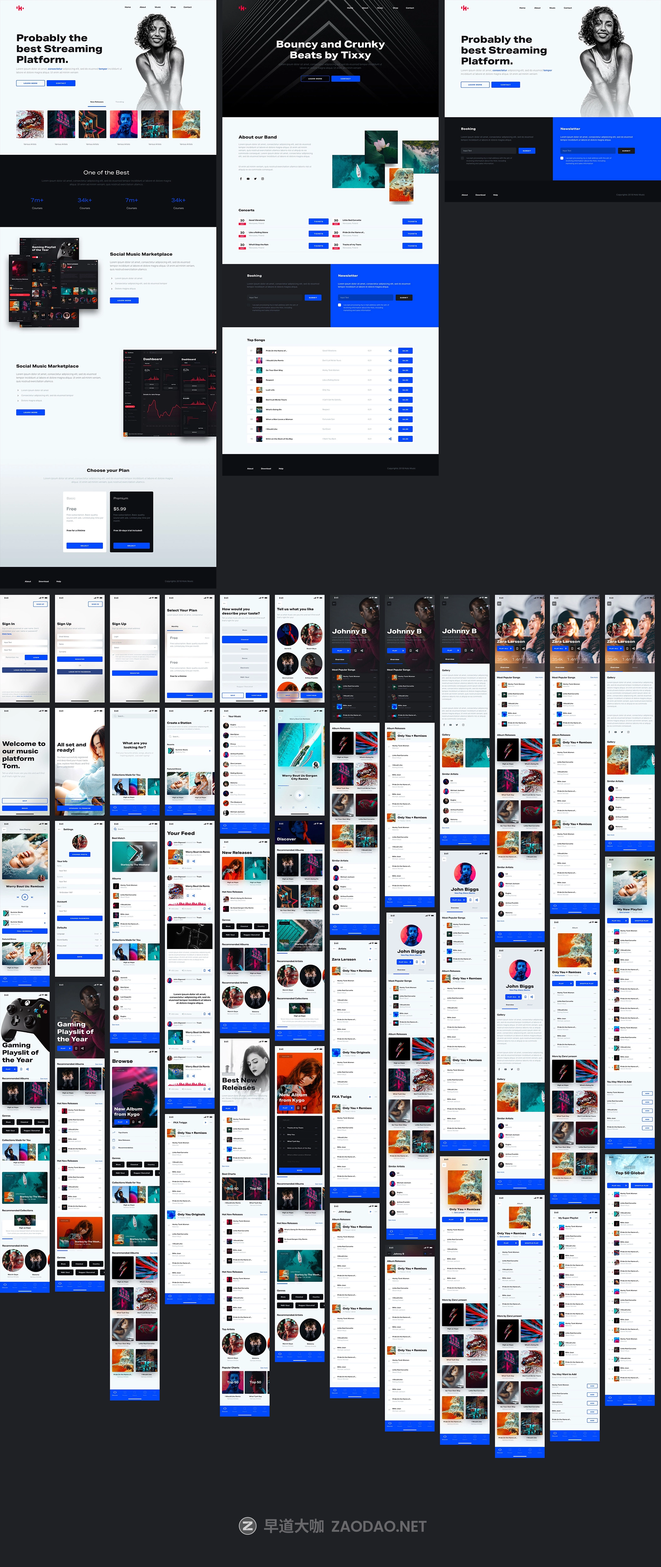 多功能独特风格音乐城市文化社交WEB&MOBILE UI工具包 Hologram Design System插图16 多功能独特风格音乐城市文化社交WEB&MOBILE UI工具包 Hologram Design System插图16