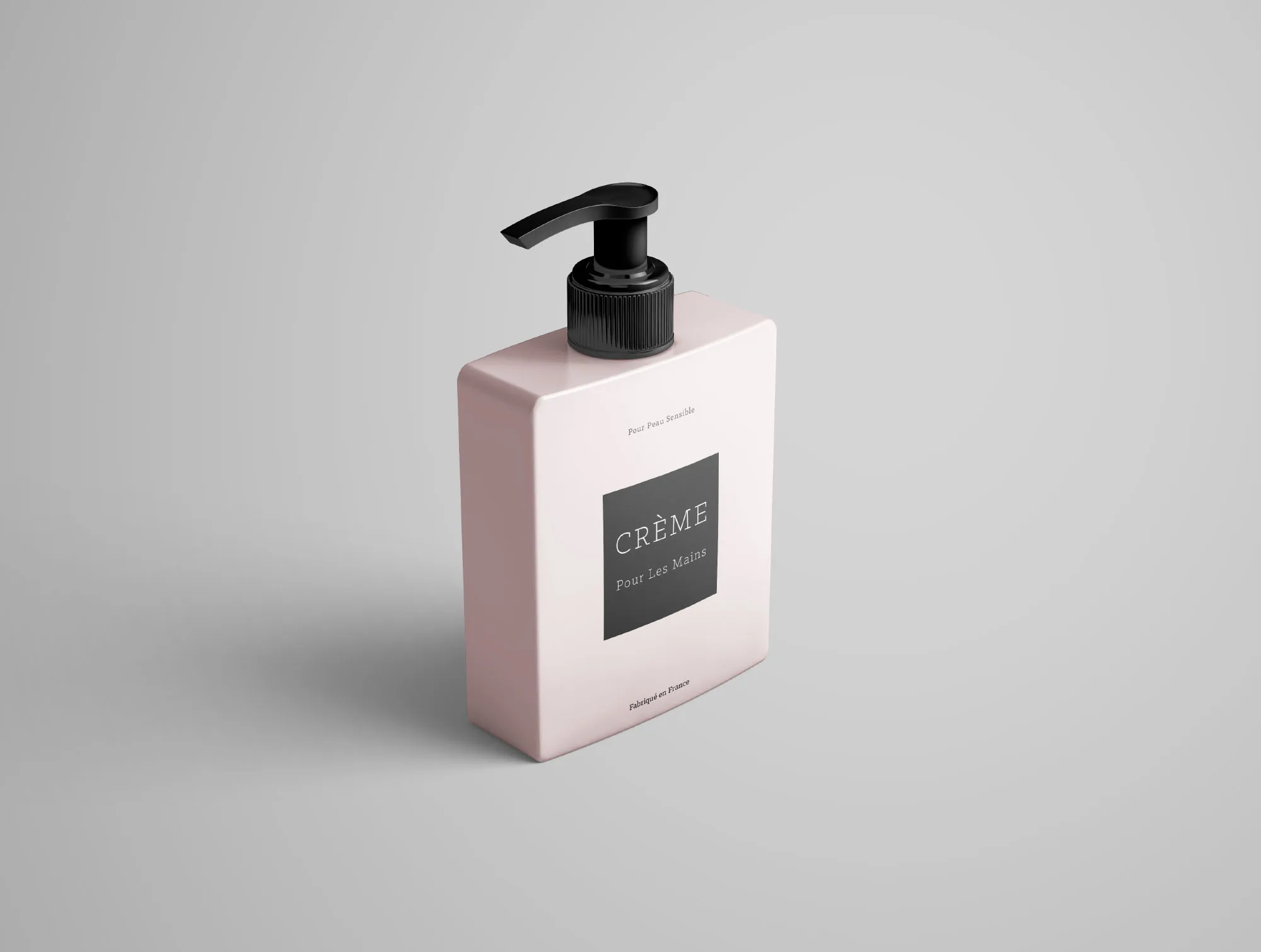 化妆品洗面奶塑料罐包装样机 Cream Bottle Mockup插图1