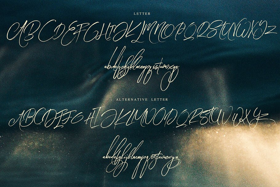 花式浪漫手写毛笔书法字体 Angelic Brush & SVG Font插图8