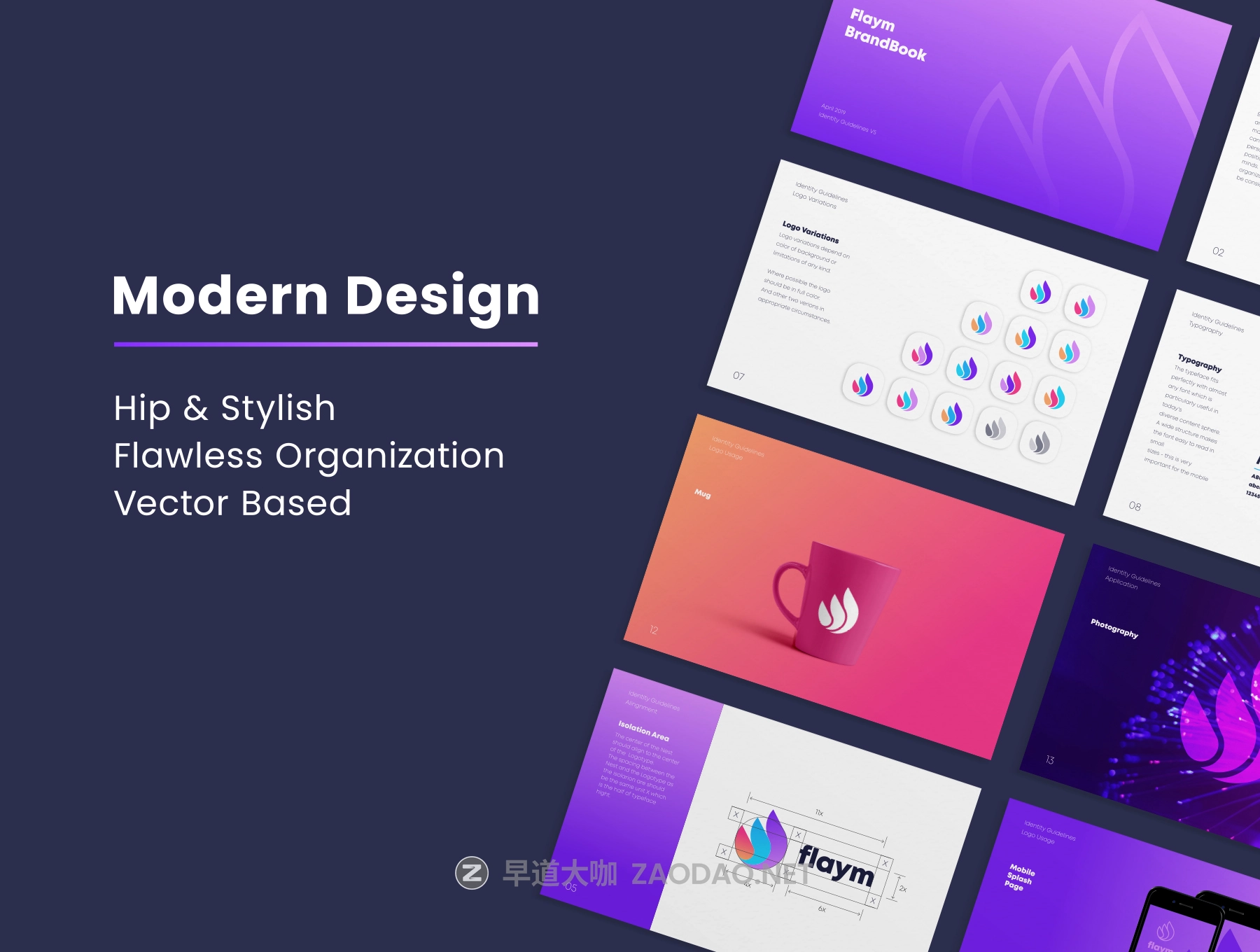 超精美品牌VI系统规范手册 Flaym Brand Book & Style Guide插图4 超精美品牌VI系统规范手册 Flaym Brand Book & Style Guide插图4