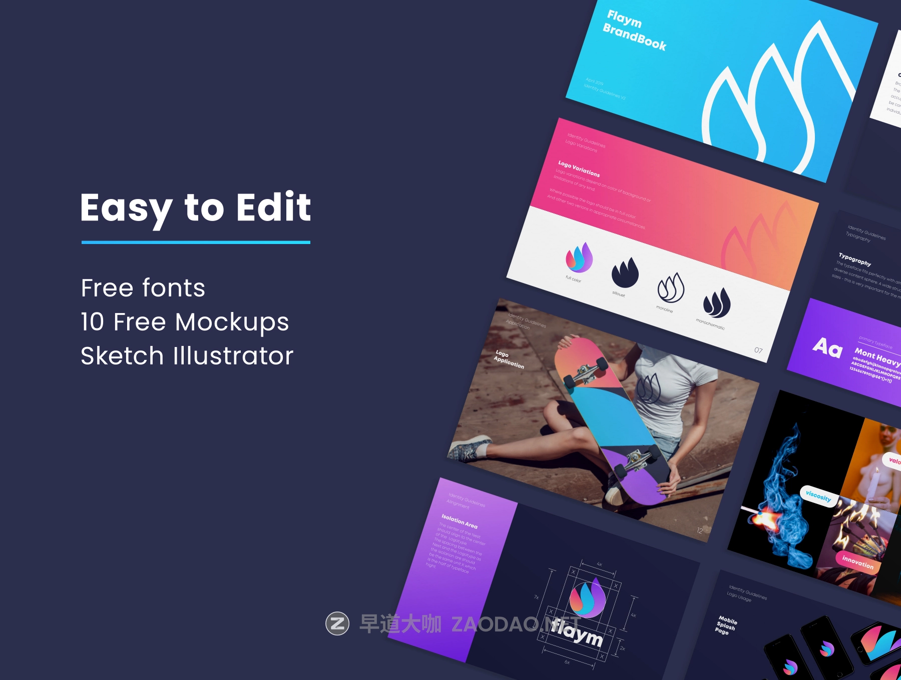 超精美品牌VI系统规范手册 Flaym Brand Book & Style Guide插图5 超精美品牌VI系统规范手册 Flaym Brand Book & Style Guide插图5