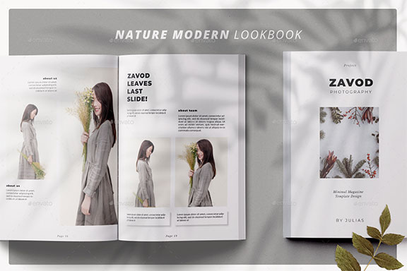 多功能时尚女性服装珠宝产品营销INDD画册模板 Zavod Lookbook & Catalog Template