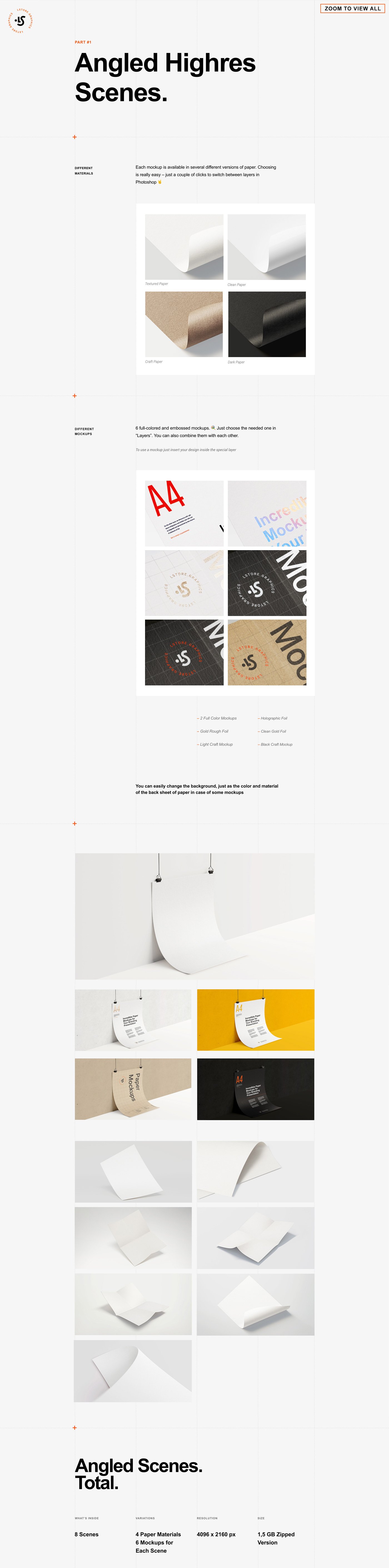 [32.4G] 强大标志LOGO设计提案印刷品纸展示样机 Paper Branding Mockups Bundle插图5