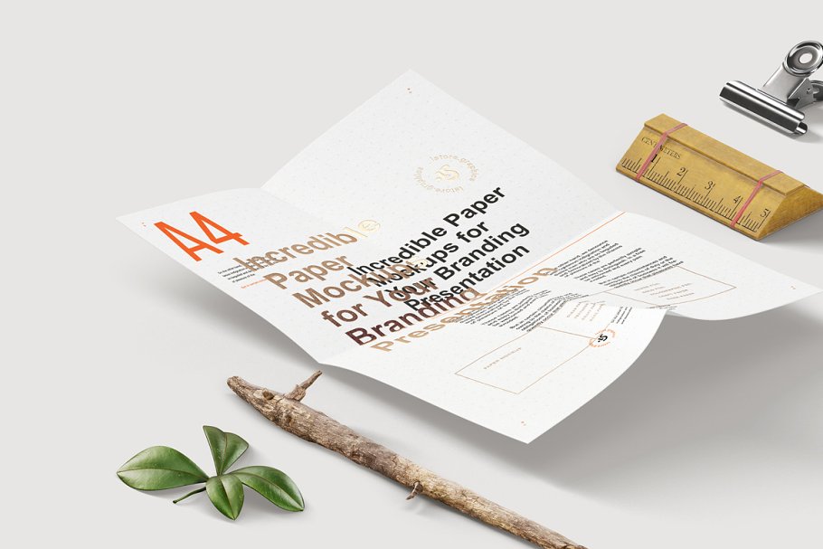 [32.4G] 强大标志LOGO设计提案印刷品纸展示样机 Paper Branding Mockups Bundle插图10