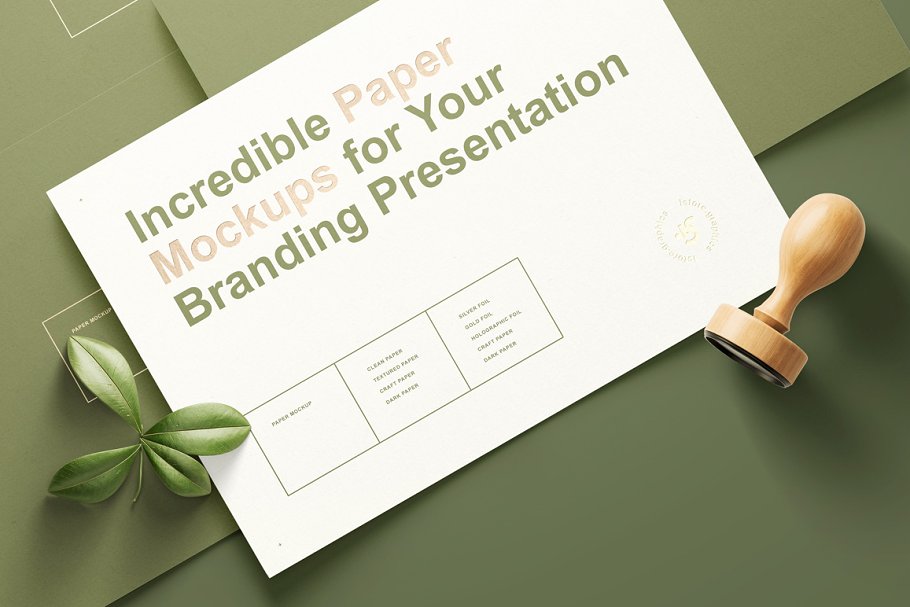 [32.4G] 强大标志LOGO设计提案印刷品纸展示样机 Paper Branding Mockups Bundle插图11