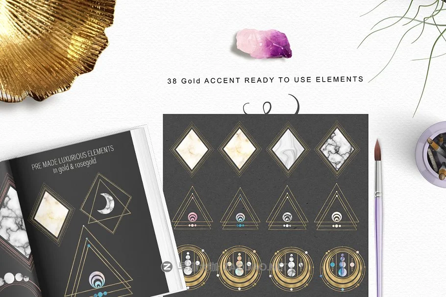 美丽大理石玫瑰金宇宙图案合集 Beautiful Alchemy vol. II插图1 美丽大理石玫瑰金宇宙图案合集 Beautiful Alchemy vol. II插图1