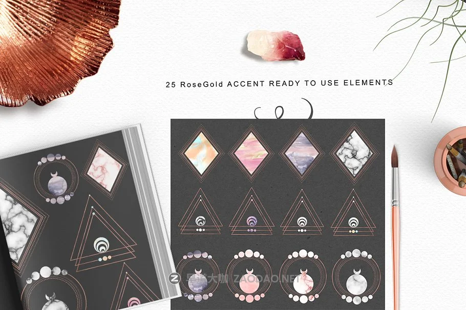 美丽大理石玫瑰金宇宙图案合集 Beautiful Alchemy vol. II插图2 美丽大理石玫瑰金宇宙图案合集 Beautiful Alchemy vol. II插图2