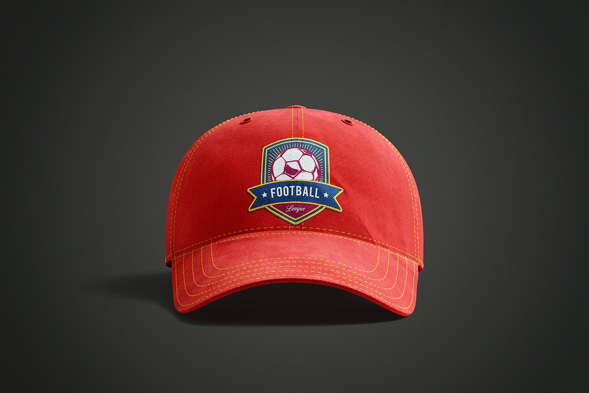 Download 运动棒球帽印花设计展示样机PSD智能贴图模板 Baseball Cap 3D Mockup - 早道大咖