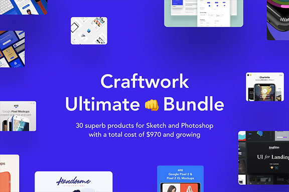 超巨量多种类UI&WEB设计模板 Craftwork Ultimate Bundle