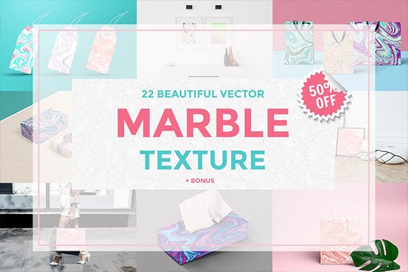 婚礼请柬包装背景印刷大理石纹理 Set Marble Vector Textures.