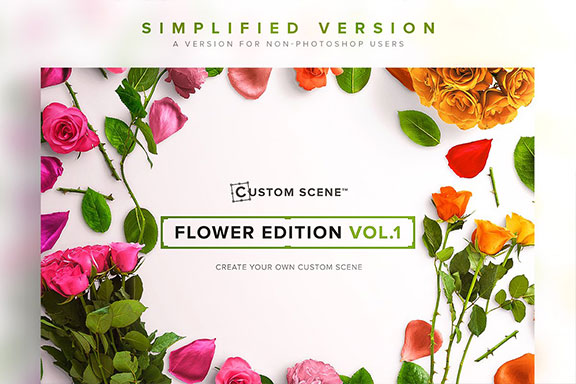 高品质的婚礼情人节贺卡PSD模板 Simplified – Flower Ed. Vol. 1