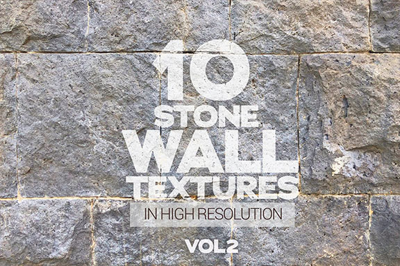 10款高清石头墙体JPG背景纹理图案集 Stone Wall Textures Vol 2 x10