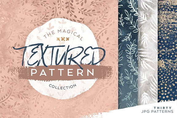 神奇几何图形艺术装饰金箔纸JPG背景纹理 Magical Textured Pattern Collection
