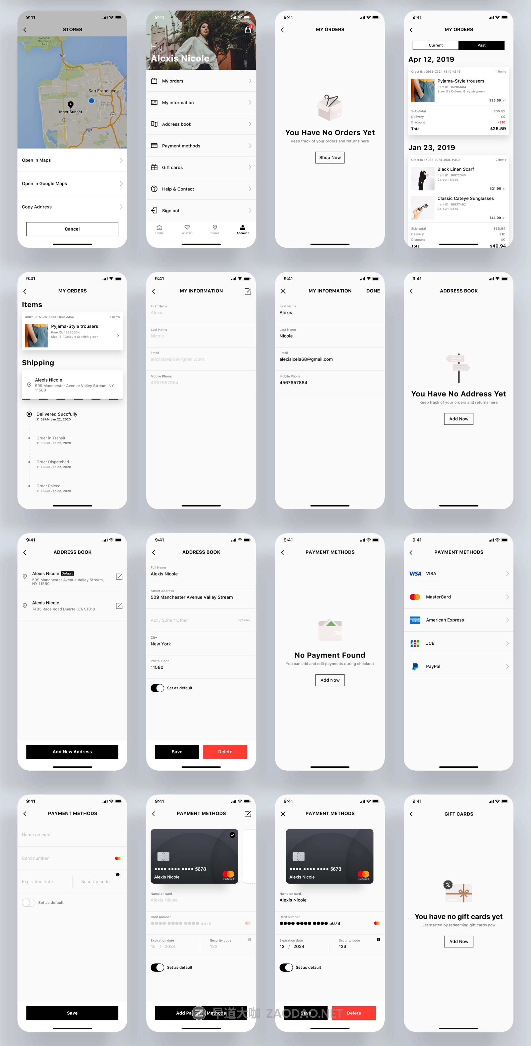 时尚女性服装电子商务应用程序UI工具包 Trendy E-commerce App UI kit插图7 时尚女性服装电子商务应用程序UI工具包 Trendy E-commerce App UI kit插图7