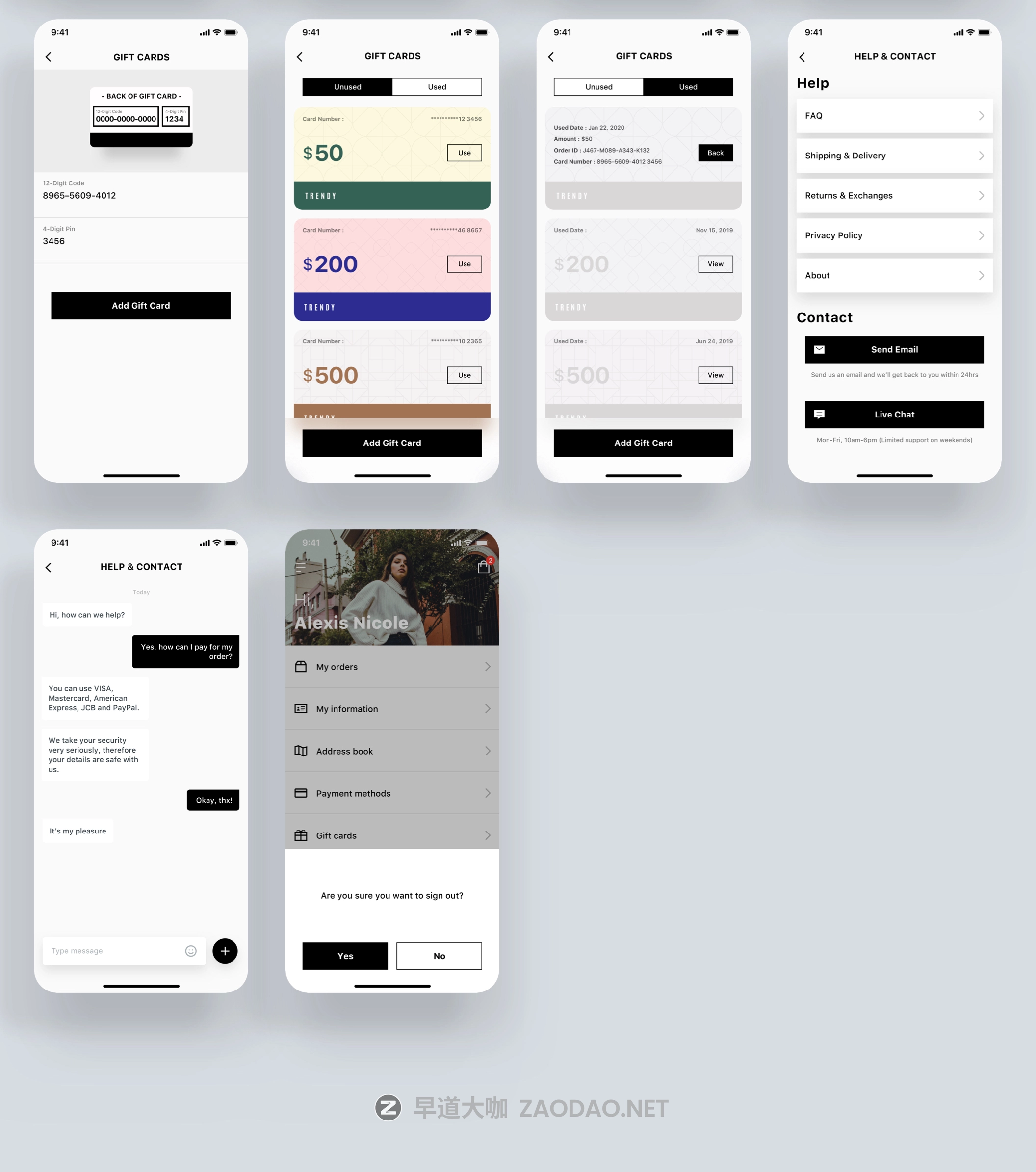时尚女性服装电子商务应用程序UI工具包 Trendy E-commerce App UI kit插图8 时尚女性服装电子商务应用程序UI工具包 Trendy E-commerce App UI kit插图8