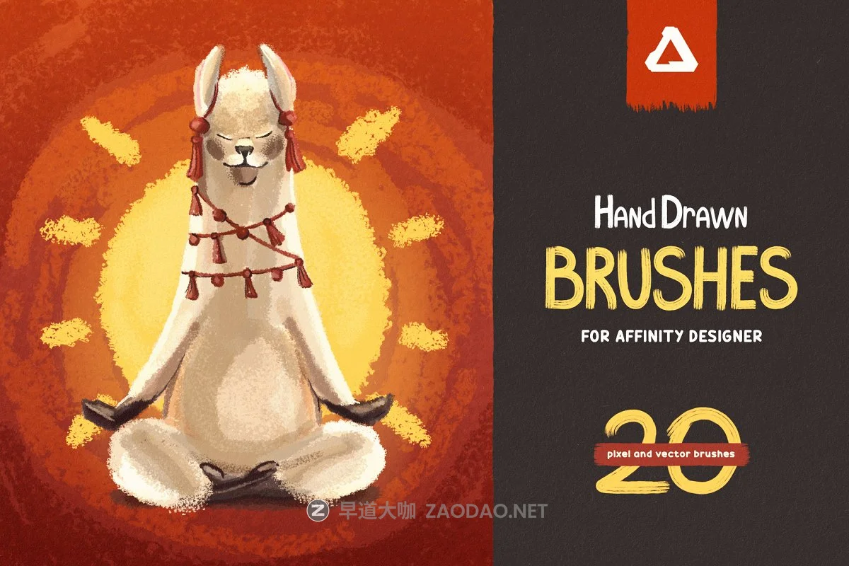 手绘海绵毛刺状Affinity笔刷 Hand Drawn Brushes for Affinity Designer插图 手绘海绵毛刺状Affinity笔刷 Hand Drawn Brushes for Affinity Designer插图