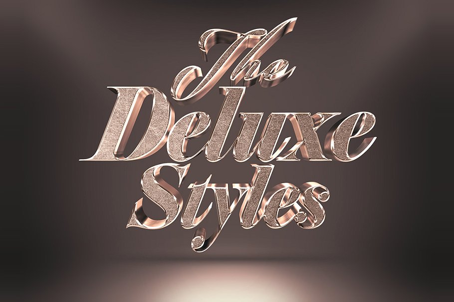 逼真高分辨率3D黄金文字效果Vol.3 3D Gold Text Effects Vol.3插图2