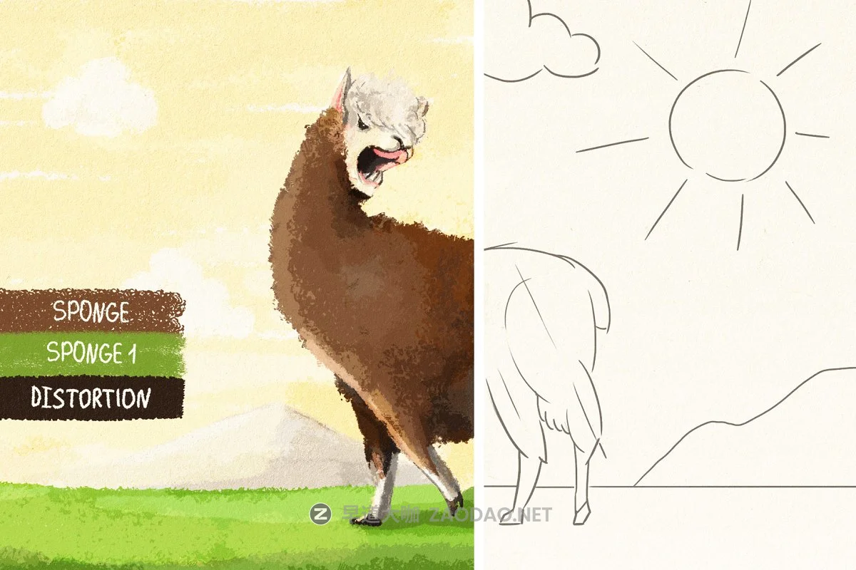 手绘海绵毛刺状Affinity笔刷 Hand Drawn Brushes for Affinity Designer插图6 手绘海绵毛刺状Affinity笔刷 Hand Drawn Brushes for Affinity Designer插图6