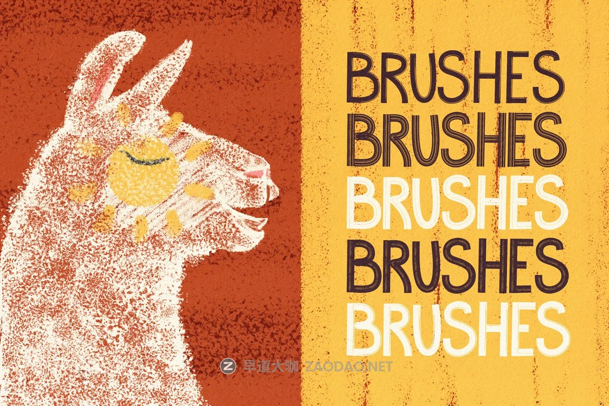 手绘海绵毛刺状Affinity笔刷 Hand Drawn Brushes for Affinity Designer插图7 手绘海绵毛刺状Affinity笔刷 Hand Drawn Brushes for Affinity Designer插图7