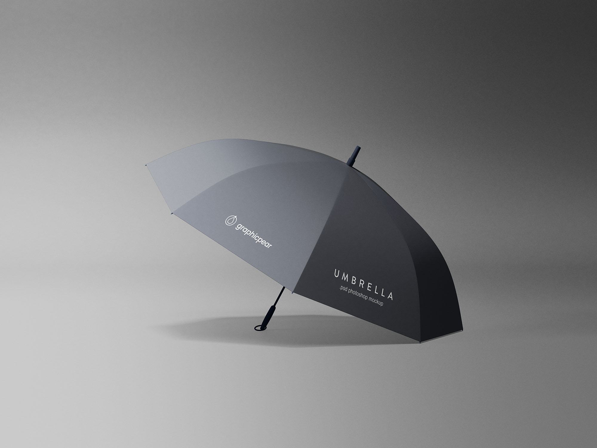 简约的高品质雨伞样机psd模板 simple umbrella mockup